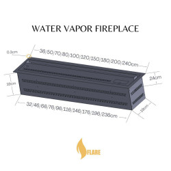 water fireplace 36cm